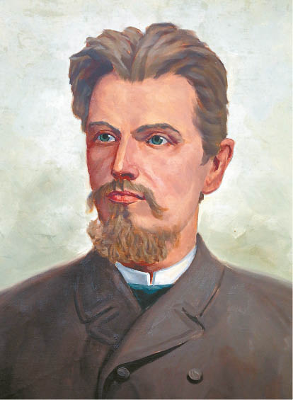 Šis portretas sutinka lankytojus muziejuje Kudirkos Naumiestyje.