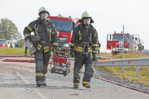 Kasmet ugniagesiams rengiamos pratybos.