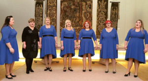 Daukšių skyriaus moterų ansamblis gyvuoja dar neseniai, bet pasirodė brandžiai.