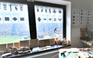 Šviesiose, erdviose amatų centro patalpose – visos sąlygos mokytis ir dirbti. 