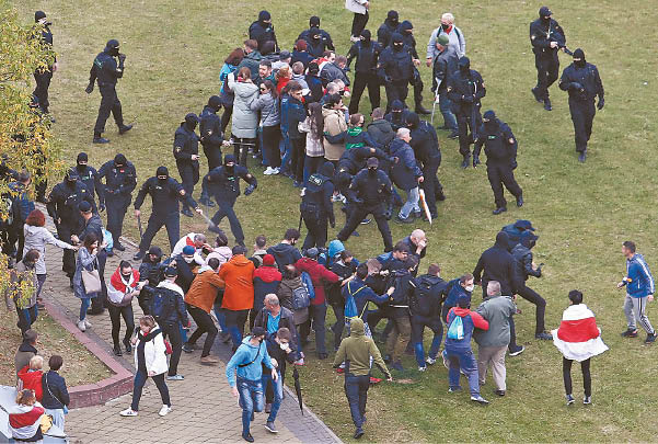 protestai Baltarusijoje