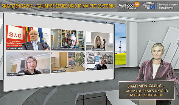 Virtuali diskusija „Skaitmenizacija – galimybė žemės ūkio ir maisto sektoriui.