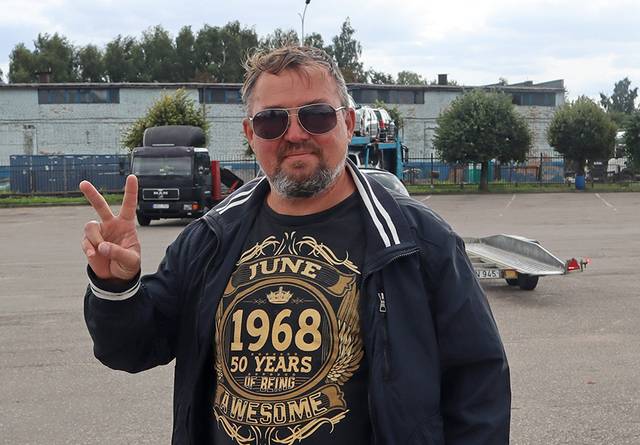 Iš Ukrainos į Lietuvą automobilio įsigyti atvažiavęs Sergėjus.