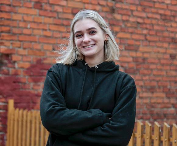 „Moksleiviai turėtų žinoti, kad gali kreiptis“, – sakė naujoji Marijampolės mokinių savivaldų informavimo centro pirmininkė Martyna Luckutė.