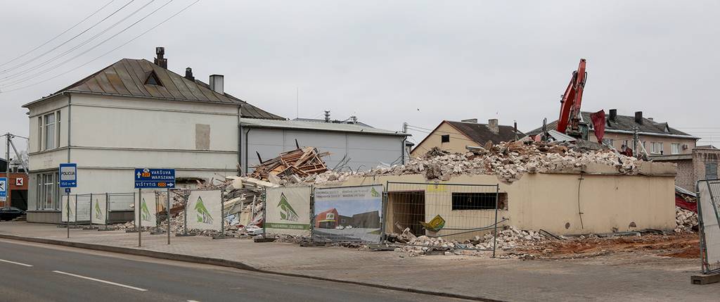 Dar šiais metais Kalvarijos centre turėtų duris atverti IKI prekybos centras. Ričardo Pasiliausko nuotrauka.