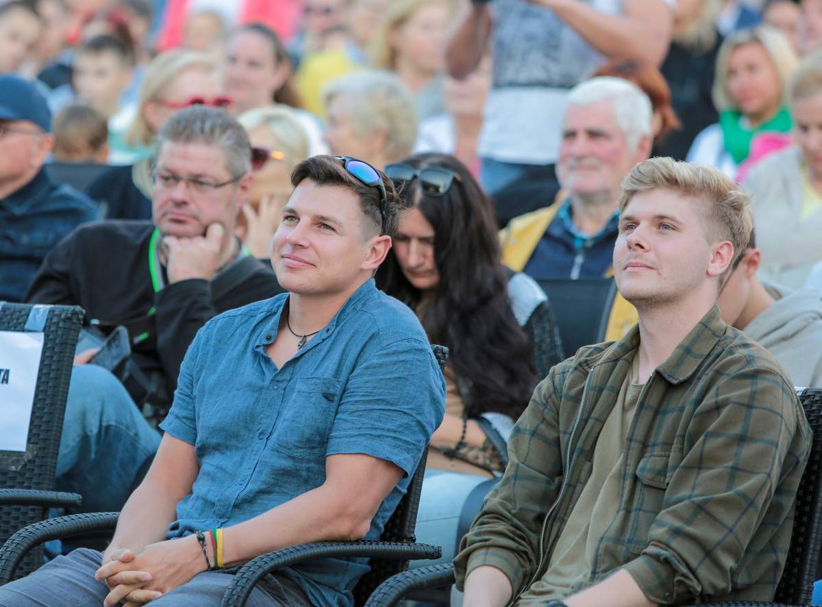 Aurimas Valujavičius ir Artūras Gorbač Marijampolėje dar kartą žiūrėjo savo filmą.