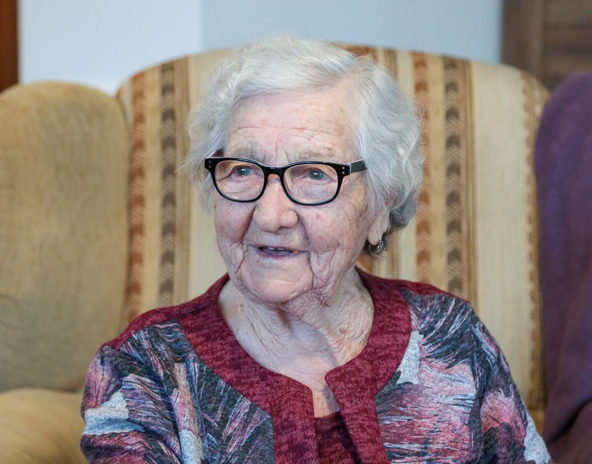 Antrąjį šimtmetį Jadvyga Bernotienė pasitinka gerai nusiteikusi.