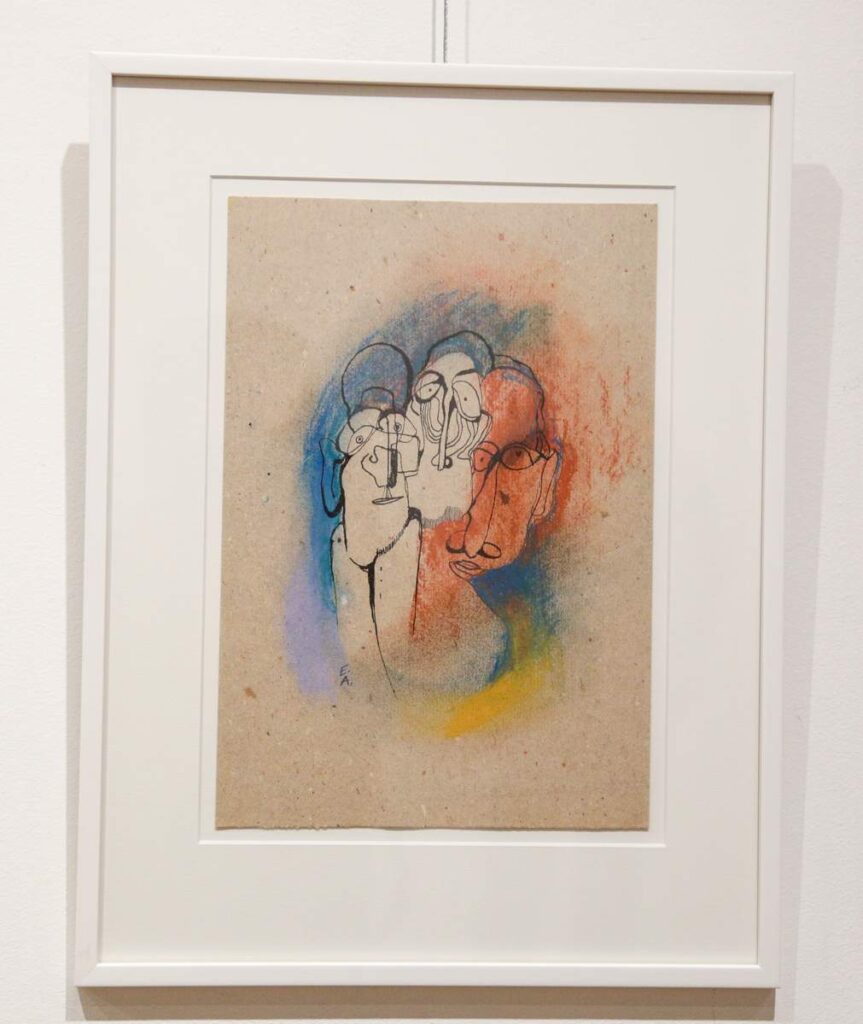 Veidai, žmonių figūros, vieni su kitais susipynę ir susiraizgę – visai kaip mūsų mintys ar norai...   