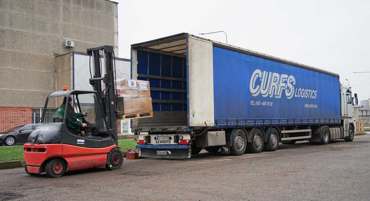 Ši labdaros siunta jau pasiekė bičiulius Ukrainos Červonohrado mieste.