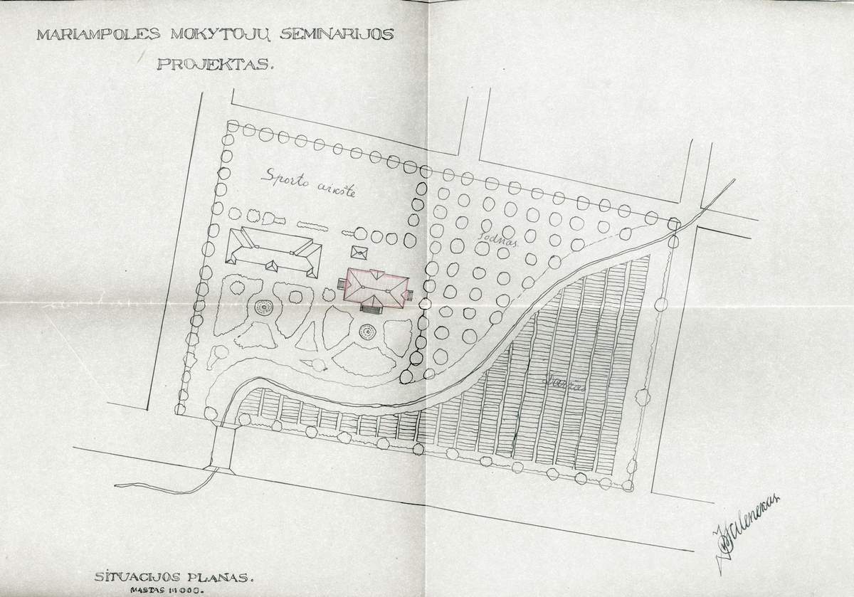 Mokytojų seminarijos aplinkos projektas.