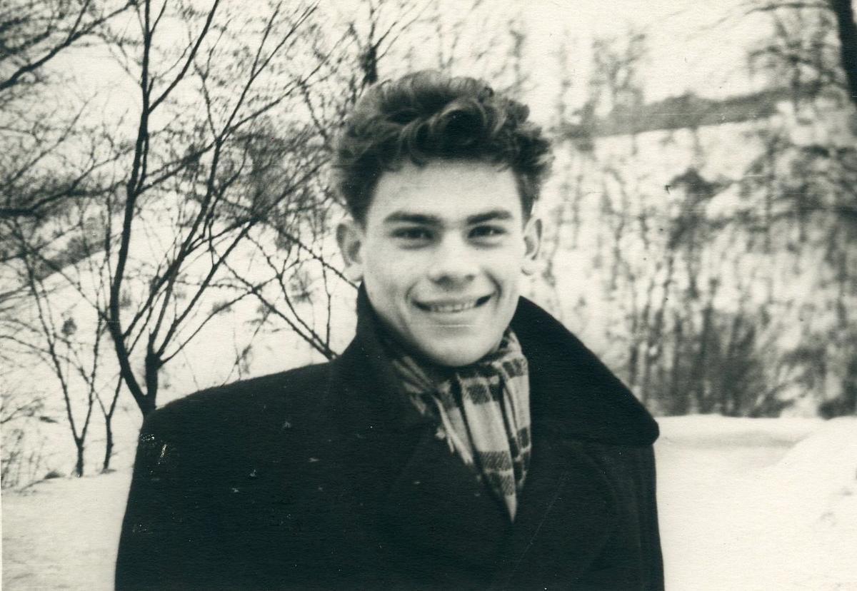 J. Jurašas – aktoriaus meistriškumo studentas, Vilnius, 1957 m.