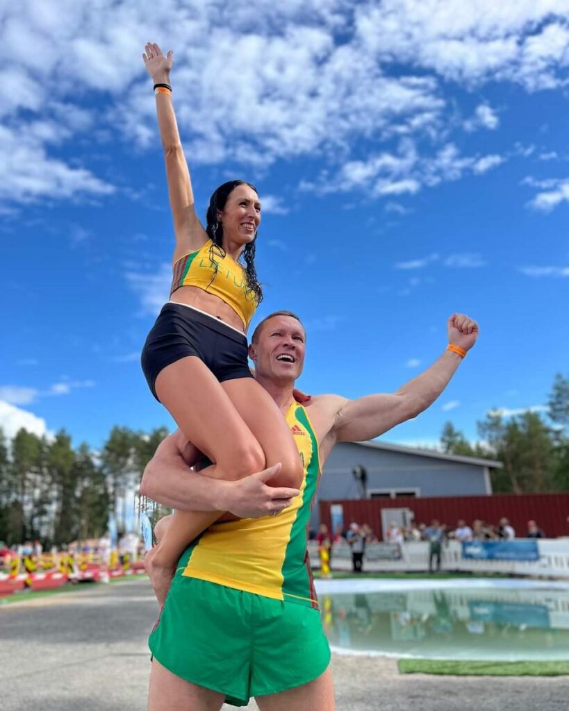 Padėka žiūrovams po varžybų.