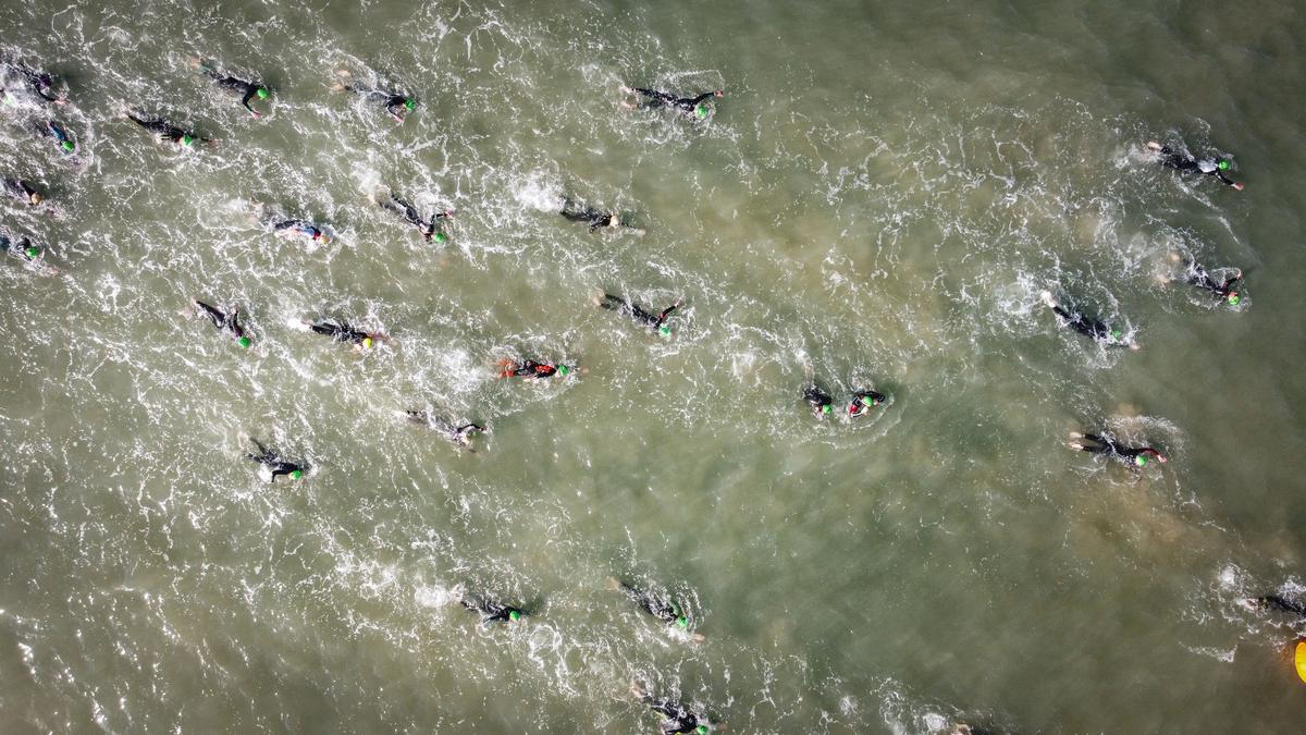 Plaukimo rungtis atrodė įspūdingai.