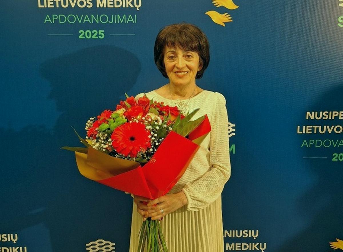 Gydytojai Tatjana Kulbokienė apdovanota Nusipelniusio Lietuvos gydytojo garbės ženklu. 