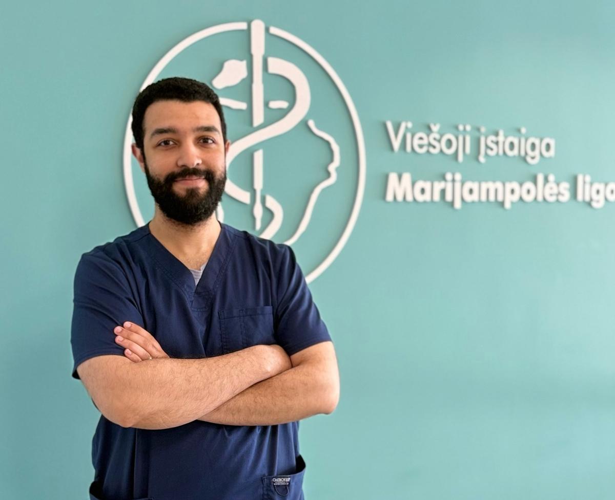 Gydytojas Hamza Bouboual pasiruošęs padėti, išklausyti ir rūpintis kiekvienu pacientu.