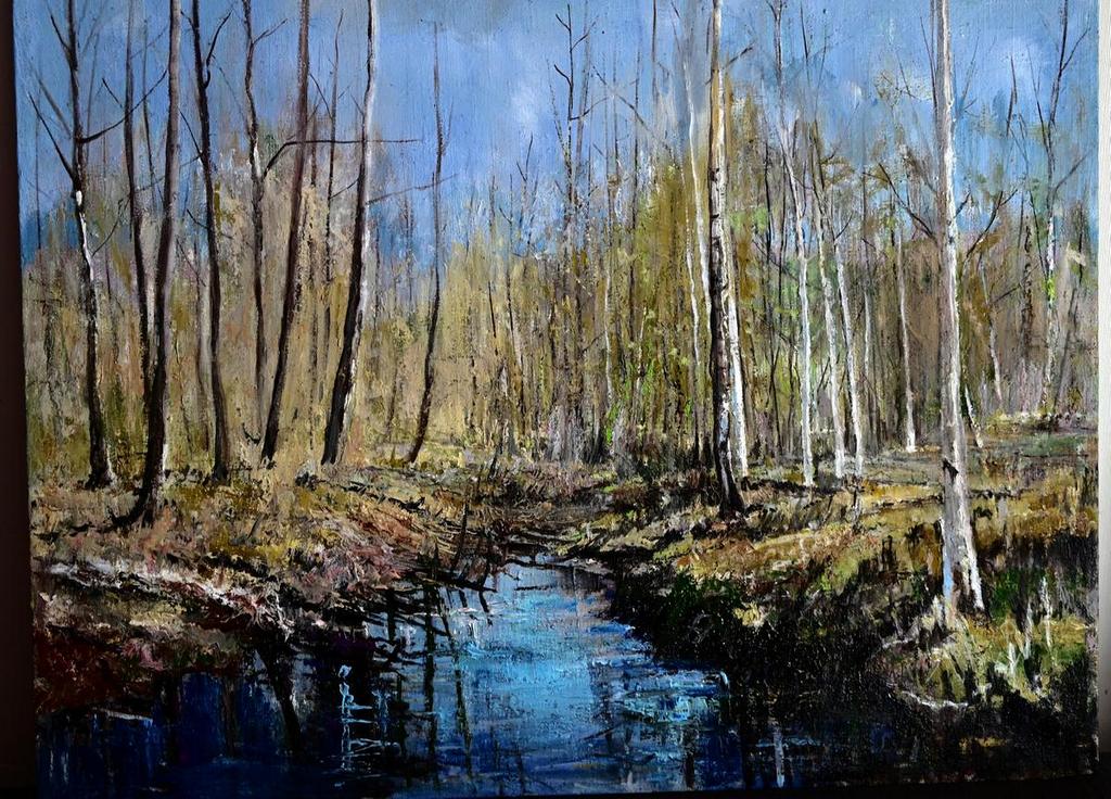 Paveikslams įkvepia gamta: tapo ją ir tada, kai kitiems „negražu“, ne tik pavasarį – jam ji graži visada, mėgsta žiemą.