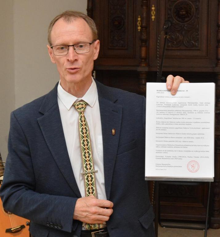 Marijampoliečių draugijos pirmininkas Gintaras Skamaročius