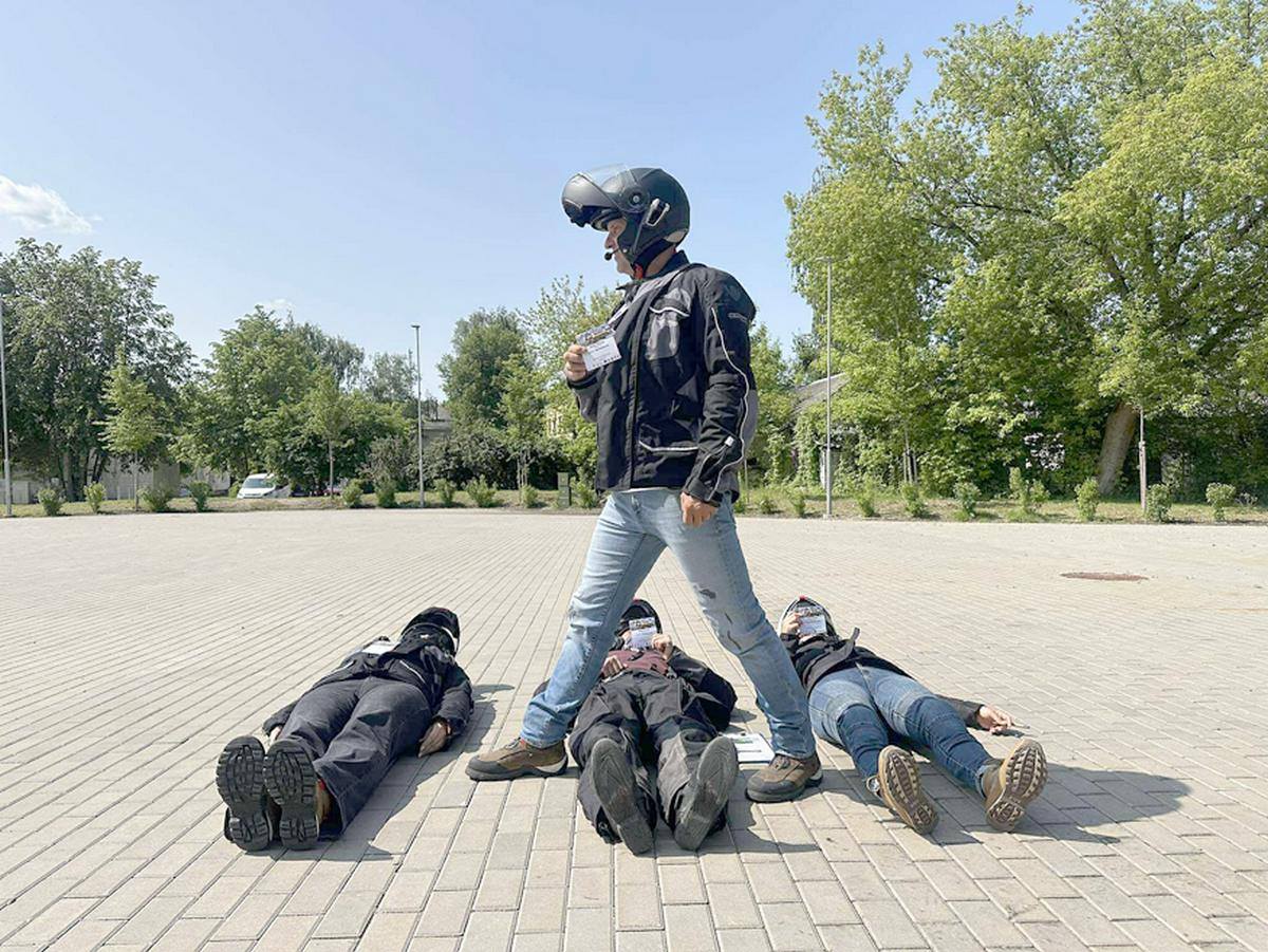 Šmaikštus „Zebro“ atkartojimas.