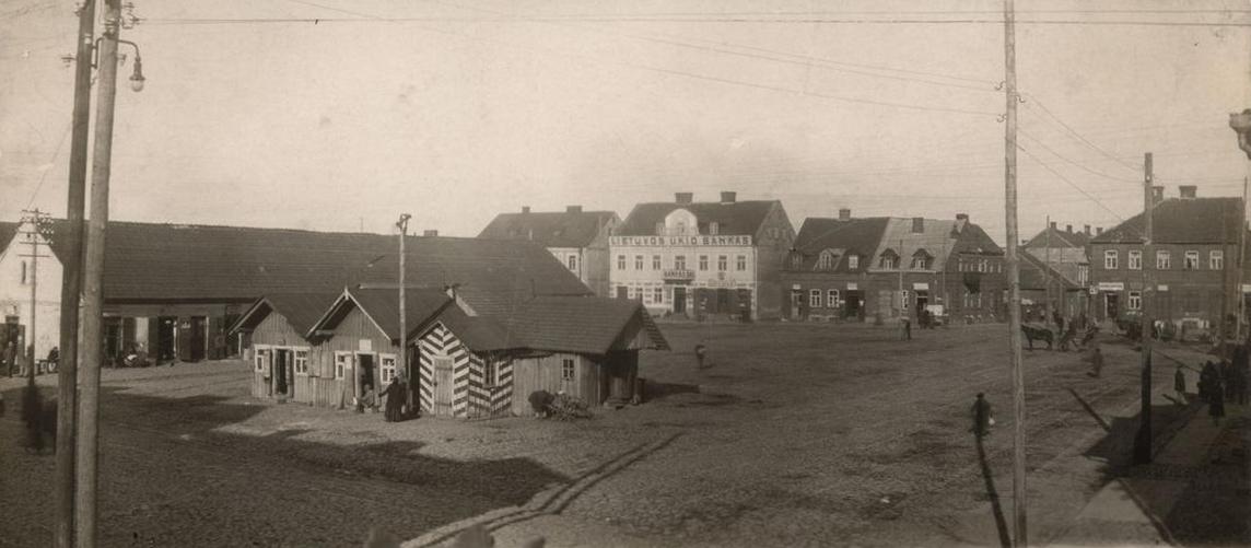Marijampolės Turgaus aikštė 1920 m. Fotografas nežinomas.